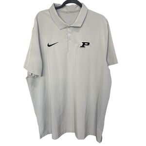Nike Purdue Boilermakers Dri-FIT polo shirt light gray 2XL